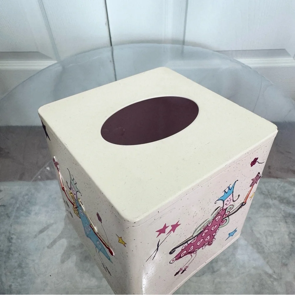 Vintage 90’s LAURA ASHLEY Whimsical Fairy Tissue Box Cover